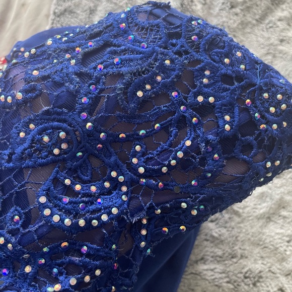 Blue Corset Evening Gown - Picture 10 of 10